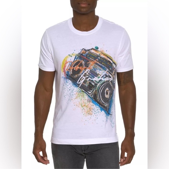 Robert Graham BOOMBOX Stereo Graphic T Shirt Tee Shirt Men’s XL - Picture 2 of 9